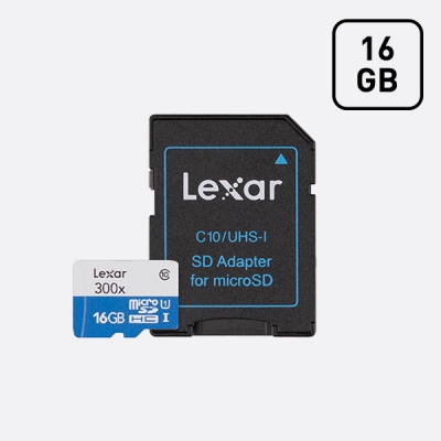 [렉사] MicroSD 300X 16GB 메모리카드 (어댑터포함)