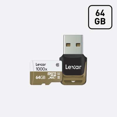 [렉사] MicroSD 1000X 64GB 메모리카드 (어댑터포함)