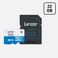 [렉사] MicroSD 300X 32GB 메모리카드 (어댑터포함)